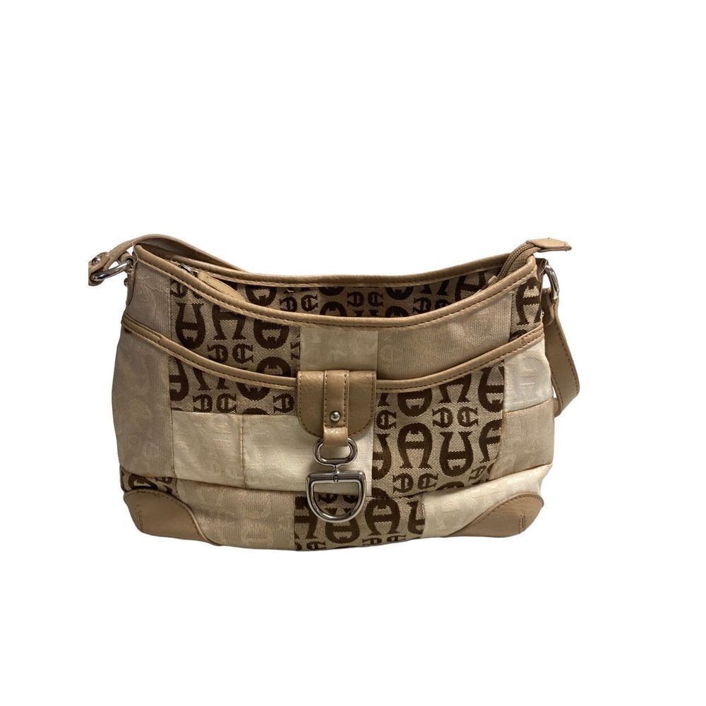 ETIENNE AIGNER Women’s Signature Patchwork Textile Handbag 45681‎